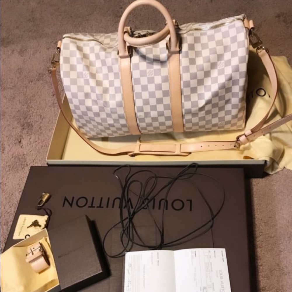 Authentic Louis Vuitton 45 Keepall Bandouliere